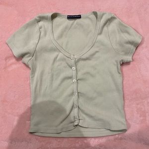 Brandy Melville Sage Green Top